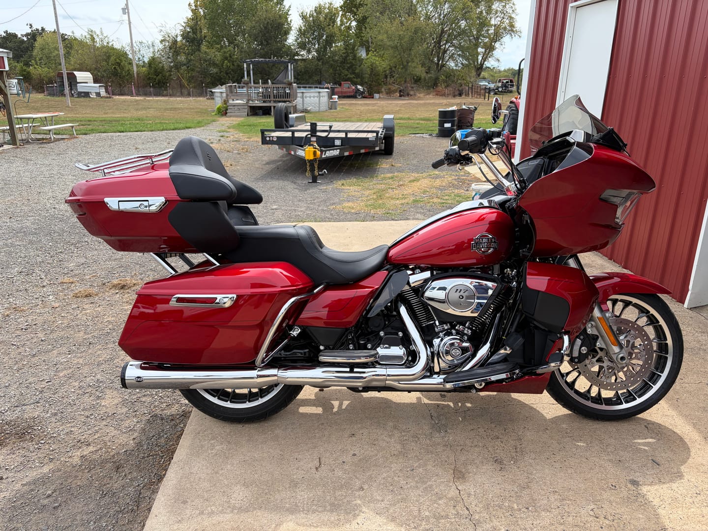 Customer photo review of S&S Cycle 550-0991 Show Chrome GNX 4.5" Slip-On Mufflers Harley FL Touring M8