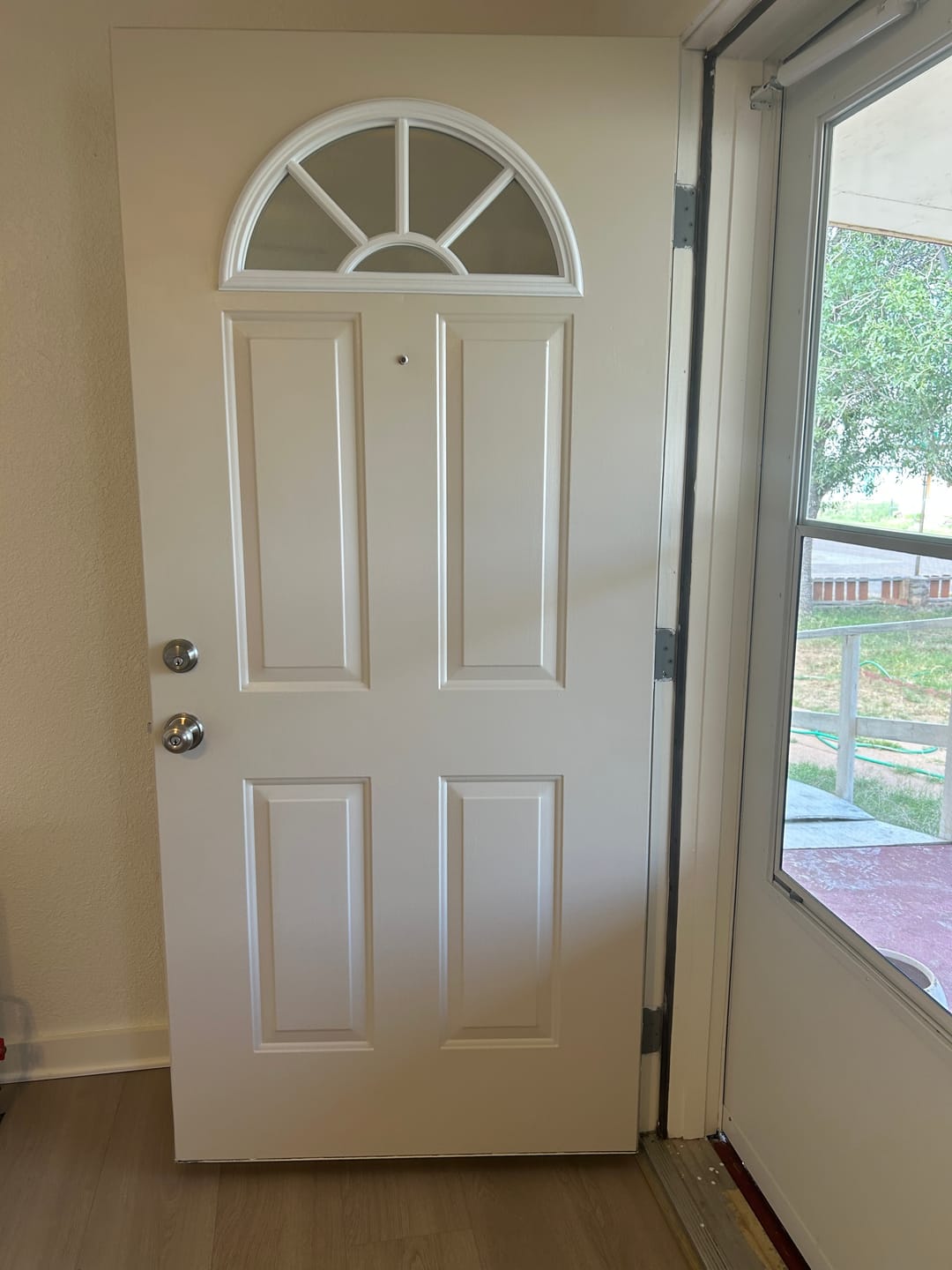 Customer photo review of Clear Sunburst Glass and Frame Kit (Fanlite)