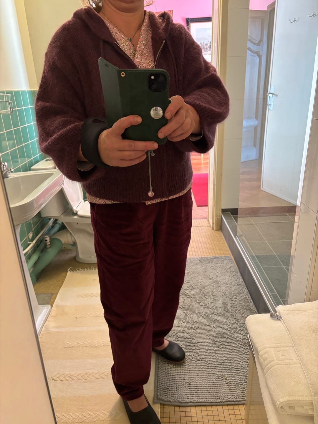 Customer photo review of Pantalon Tino - Toile de coton bordeaux