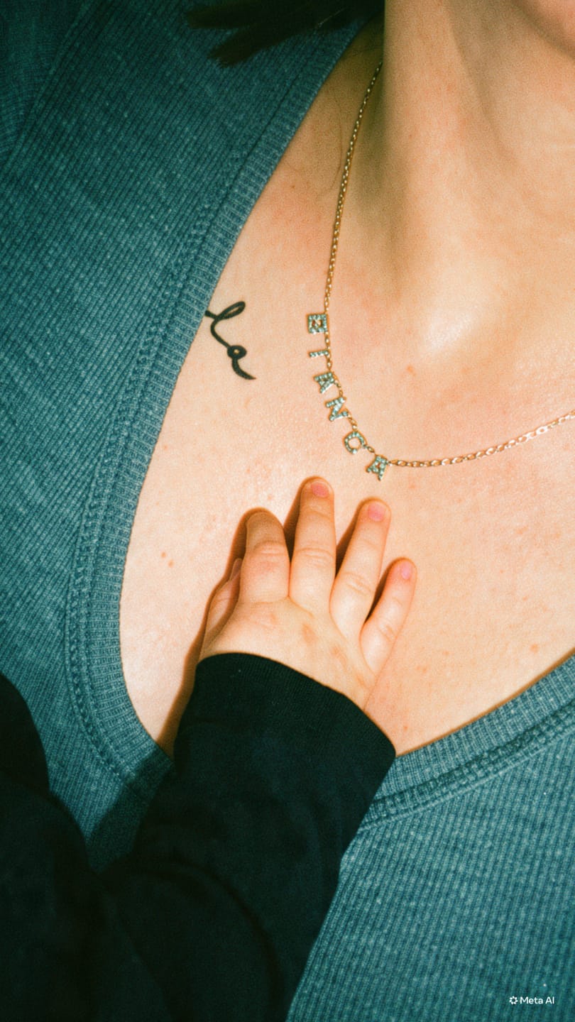 Customer photo review of Collana MINI LETTERS BRIGHT