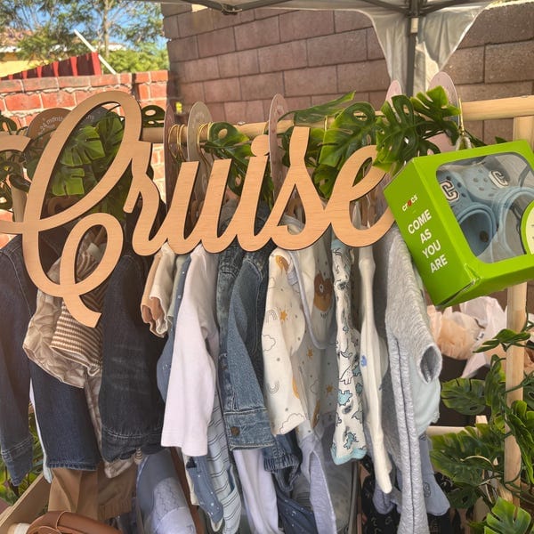 Customer photo review of Personalized Wooden Name Sign with LIVE PREVIEW