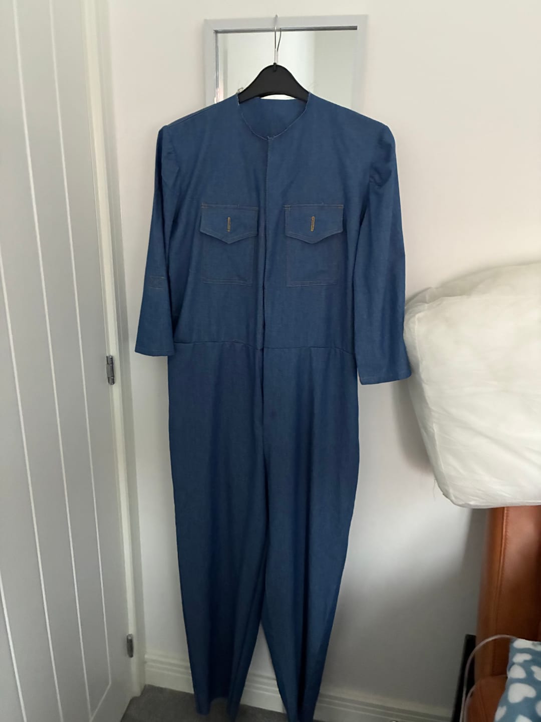 Customer photo review of Lightweight 4oz Washed Denim Fabric