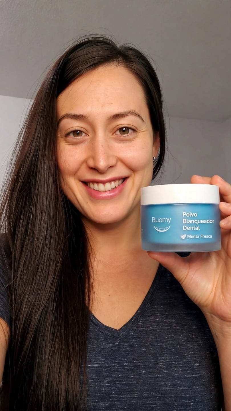 Customer photo review of Polvo Blanqueador Dental Buomy