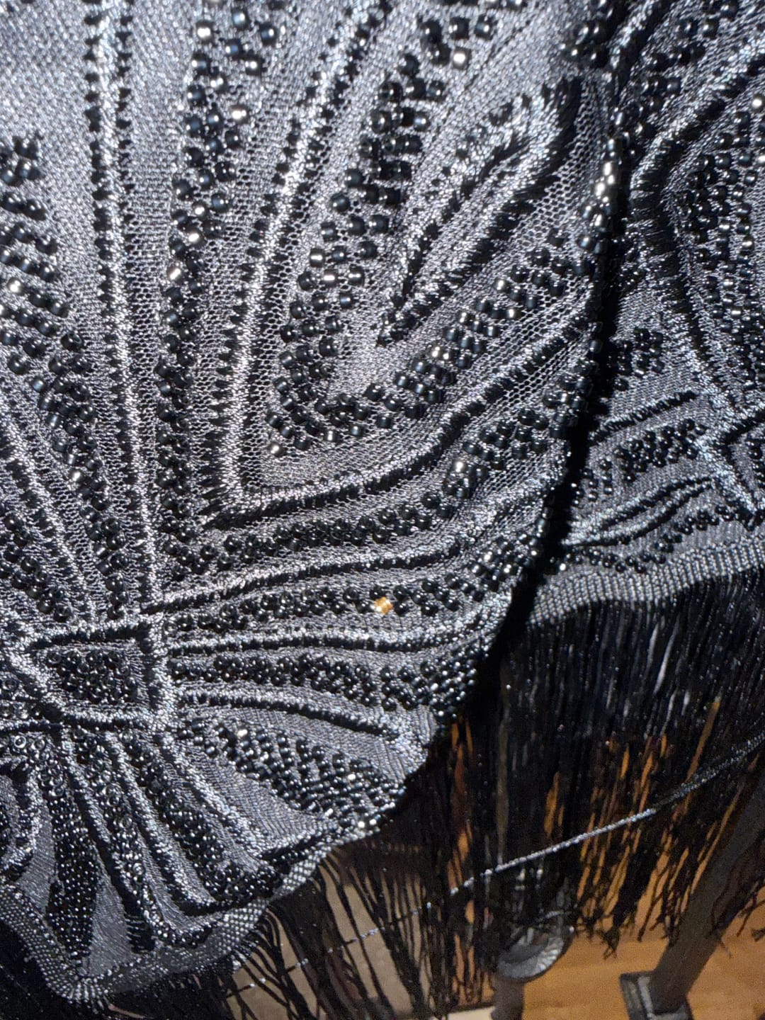 Customer photo review of Macee Fringe Cape