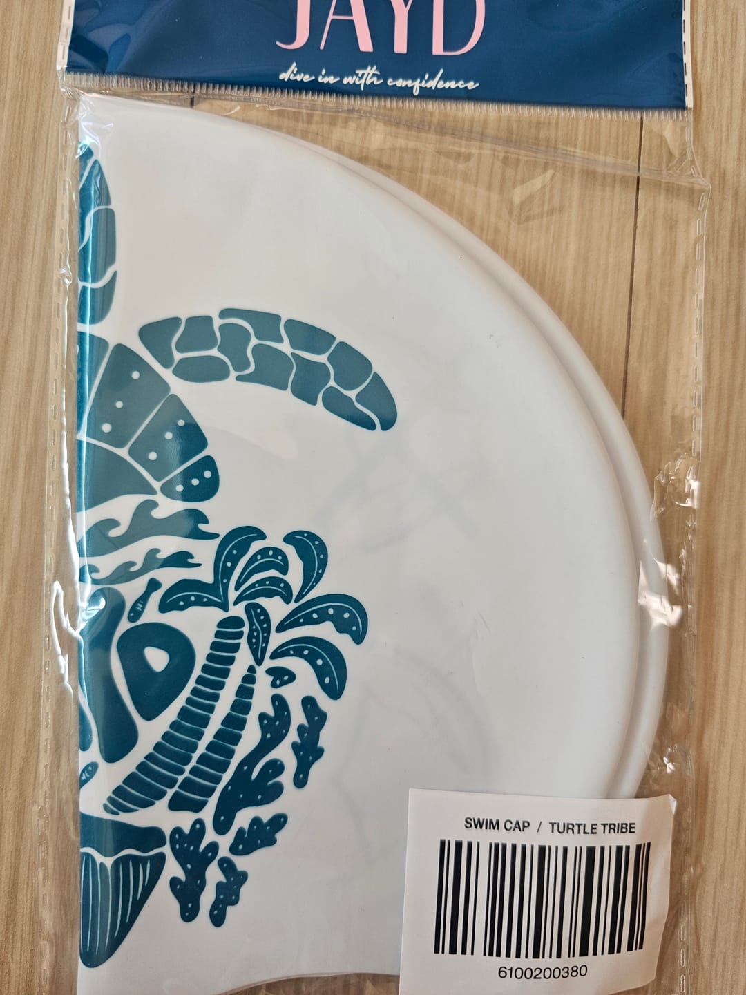 Customer photo review of JAYD Swim Cap - Turtle Tribe