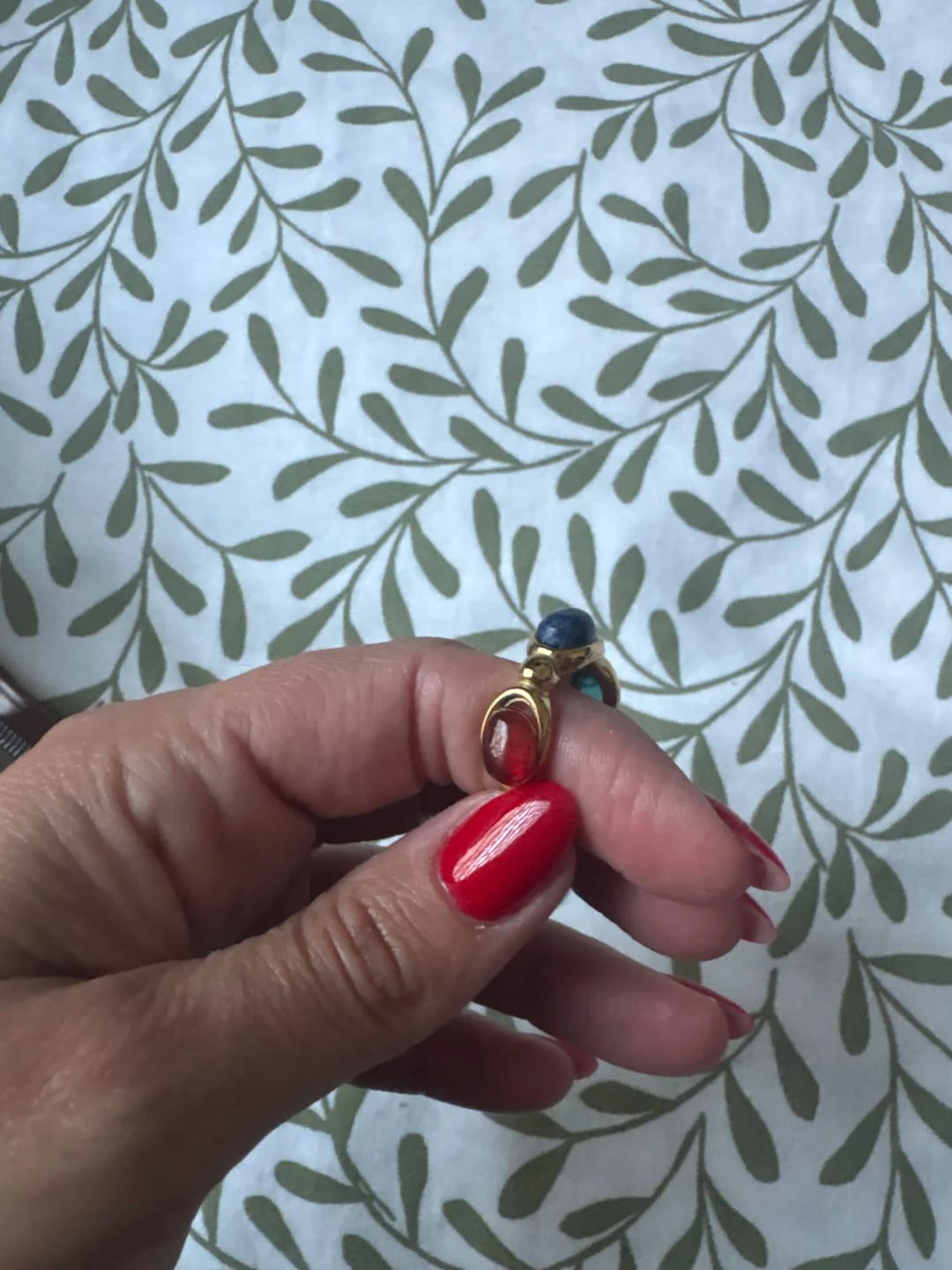Customer photo review of Vintage Agate Ring