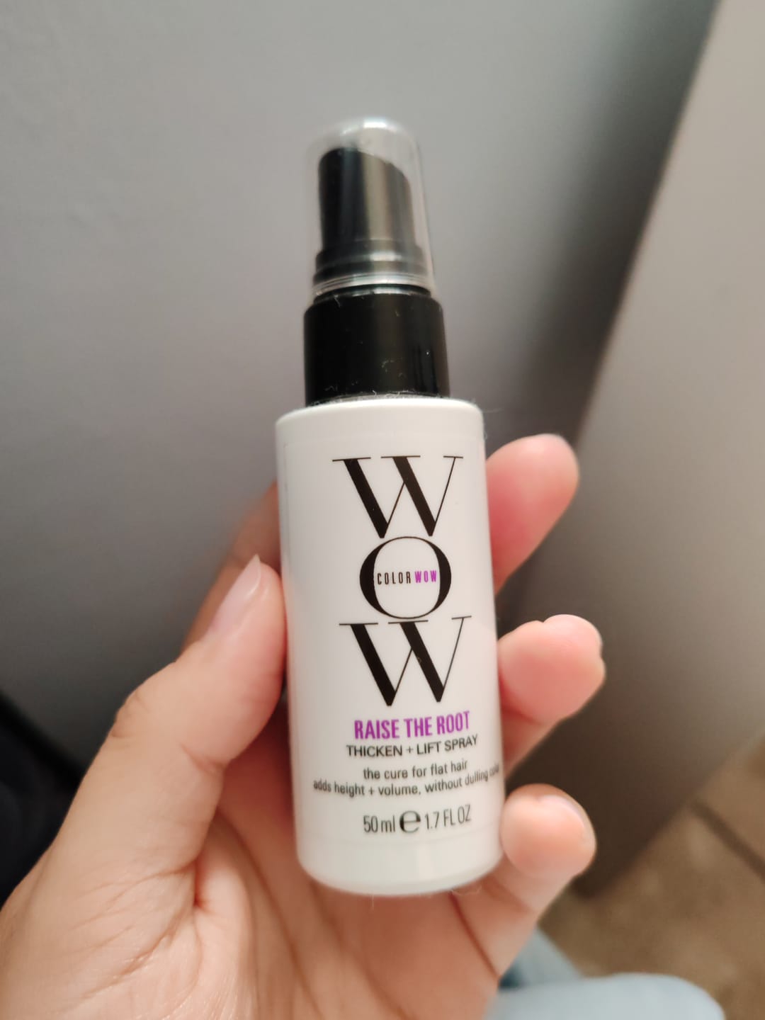 Customer photo review of Raise The Root Thicken + Lift Spray
