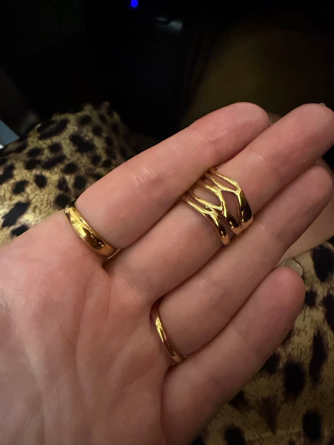 Customer photo review of Geometric Golden Ring