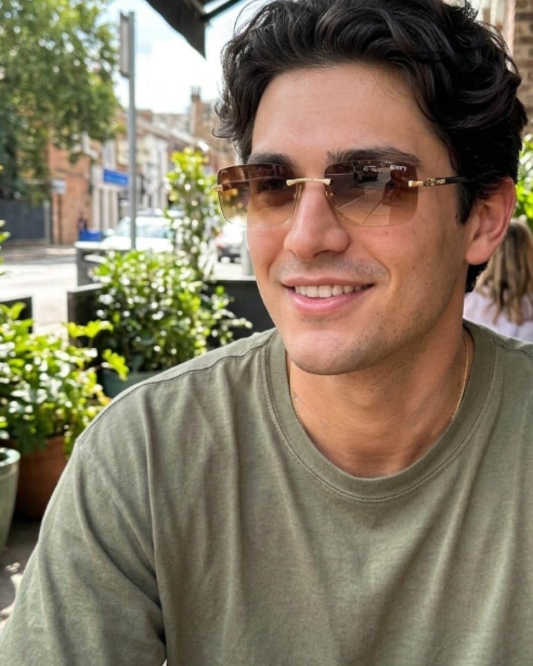 Customer photo review of Amber Rimless | New.