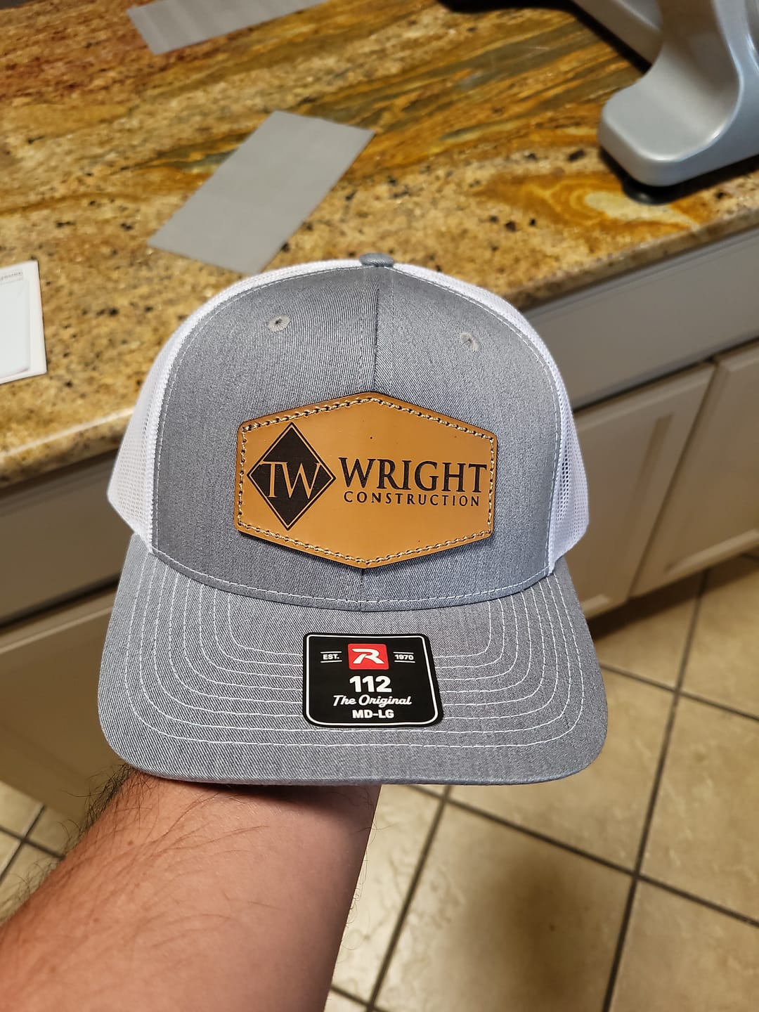 Customer photo review of Custom Leather Patches only