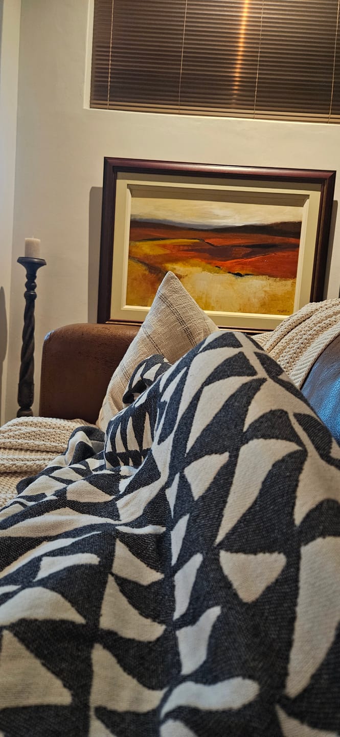 Customer photo review of Black Aztec Throw