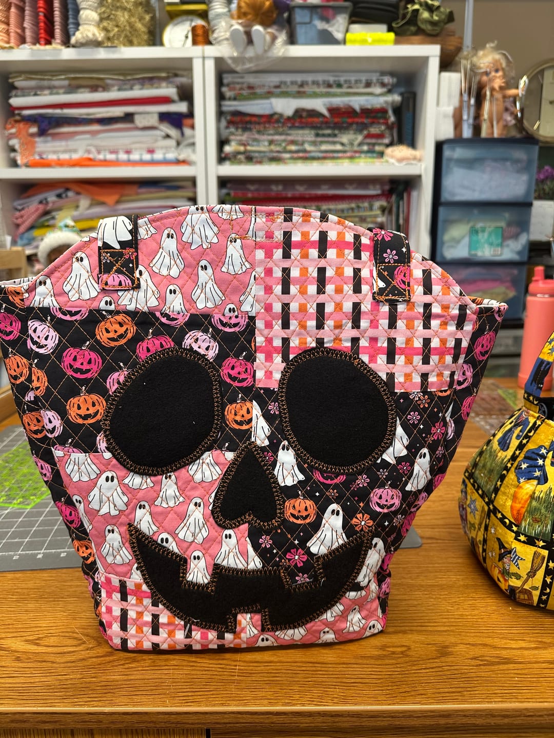 Customer photo review of Spooky Patchwork Tote Digital PDF Pattern