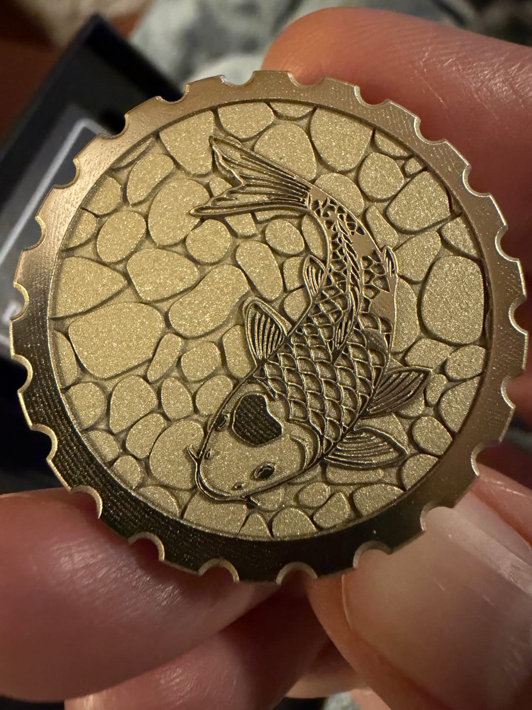 Customer photo review of Koi 2.0 Brass Ball Marker