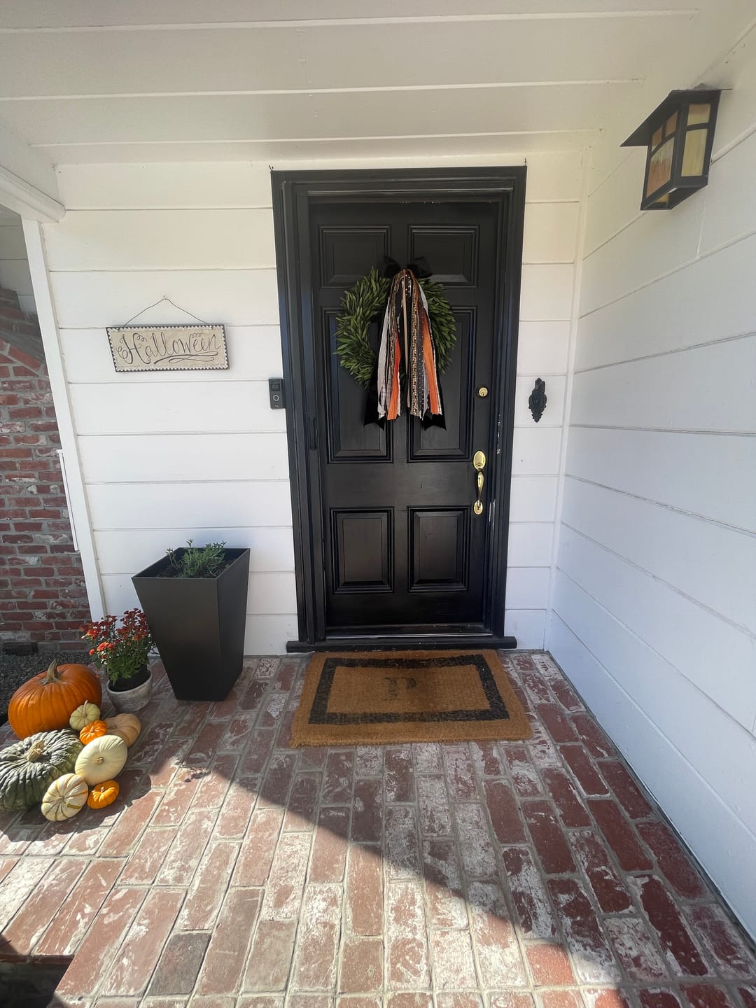 Customer photo review of Midnight Harvest Wreath Ribbon