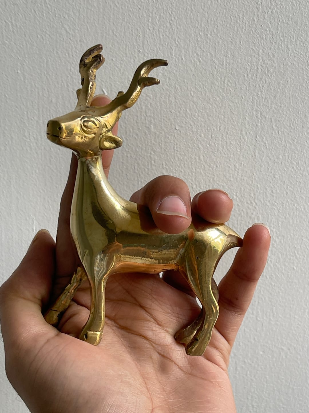 Customer photo review of Brass Deer Idol Vastu Remedy for Peace, Growth and Gentle Prosperity for Home, Office and Decorative Placement | 8.5 x 2 x 11 cm | 240 Gm