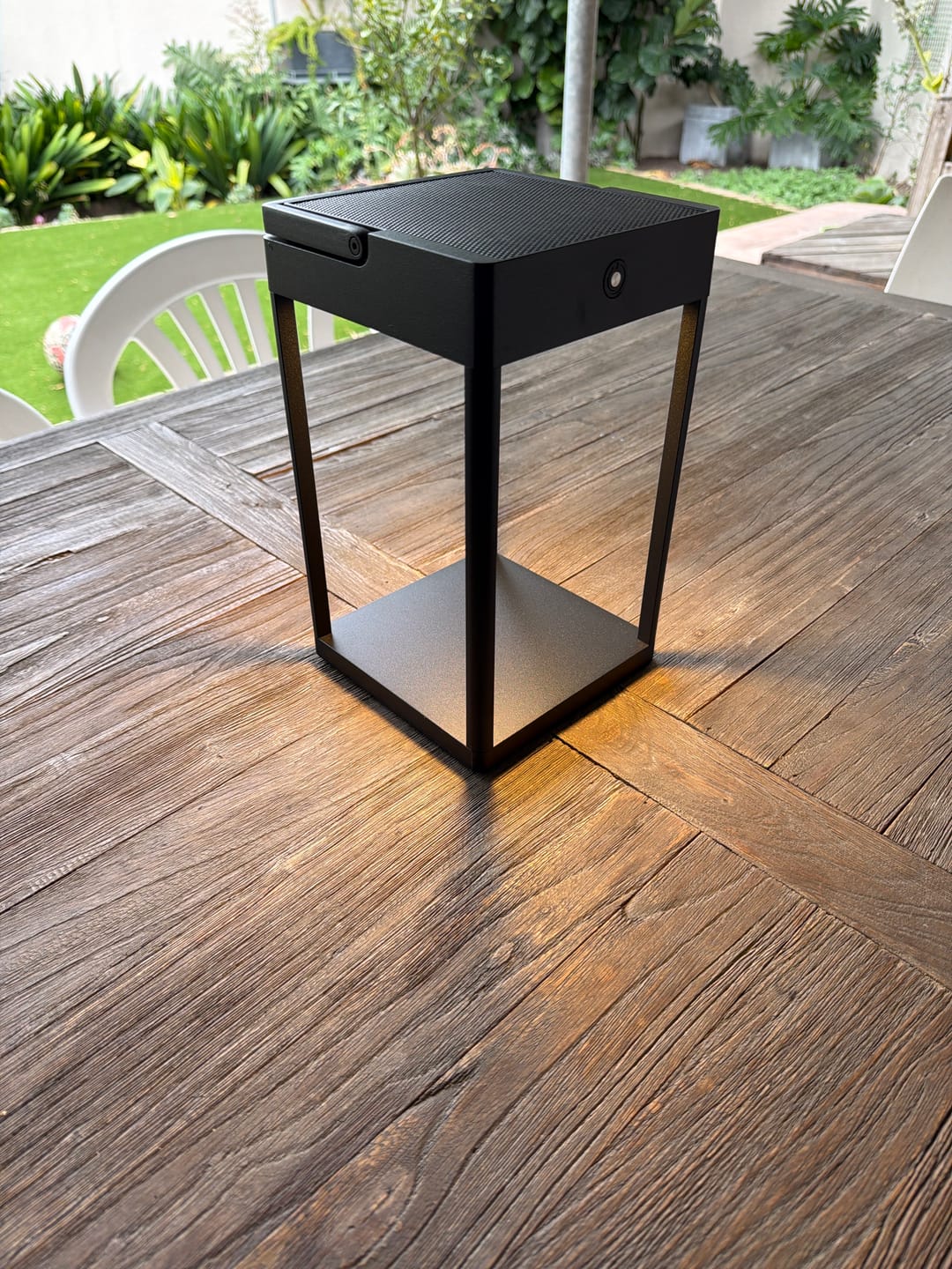 Customer photo review of Luxury Metal Solar Lantern