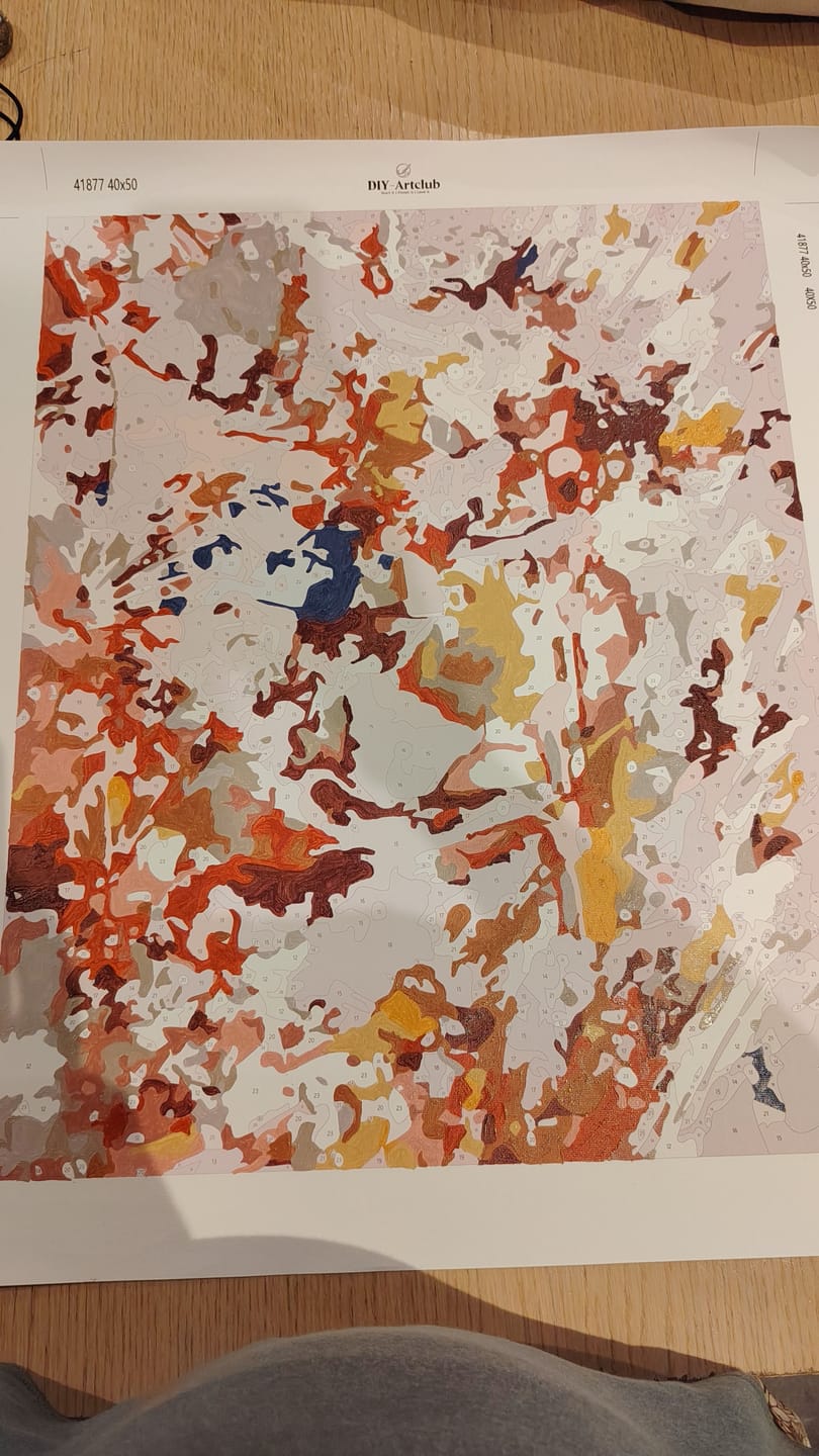 Customer photo review of Colorful Woman | Paint by Numbers