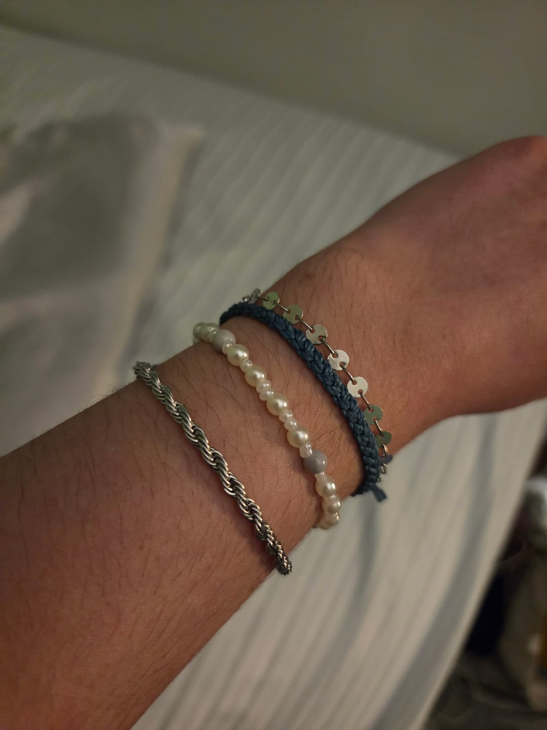 Customer photo review of Twisted Chain Silver Bracelet
