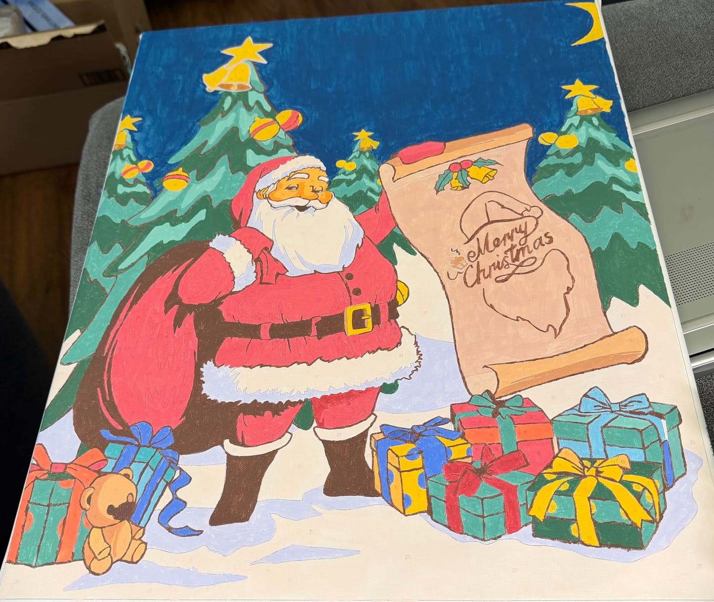 Customer photo review of Santa Christmas Scene