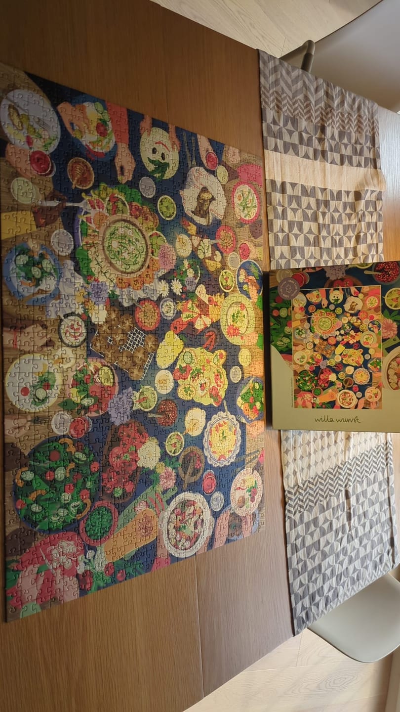 Customer photo review of Dinner with Friends Puzzle