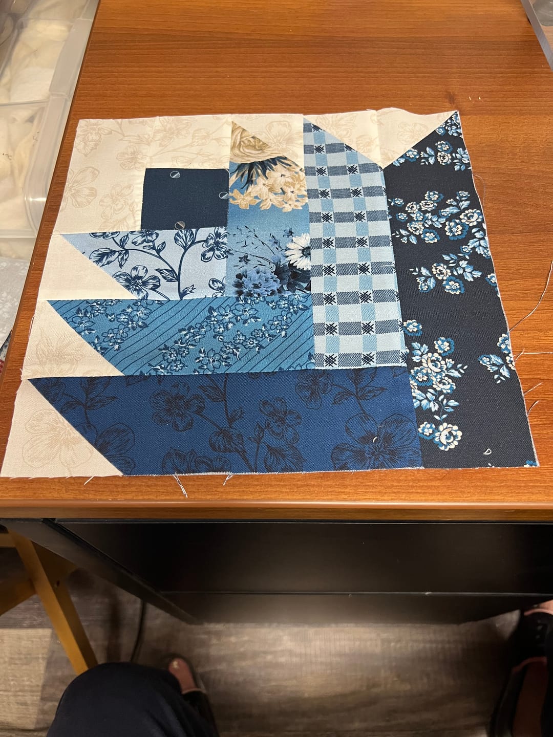 Customer photo review of Block Of The Month - Tulip Bellflower (104.5" x 104.5")