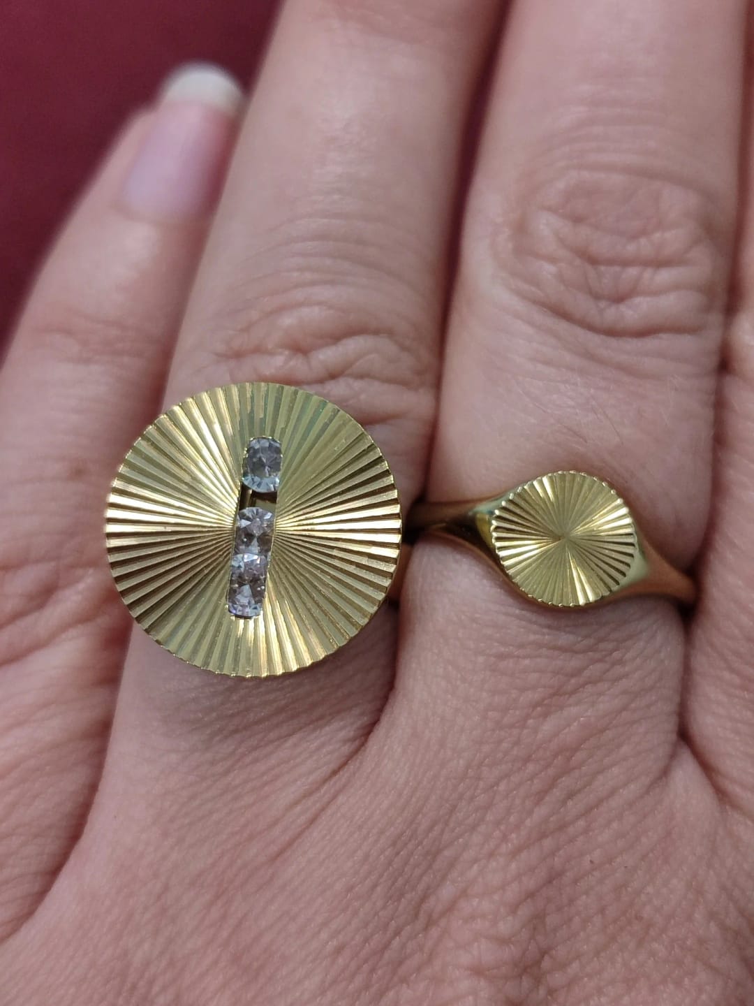 Customer photo review of Golden Zenith Ring