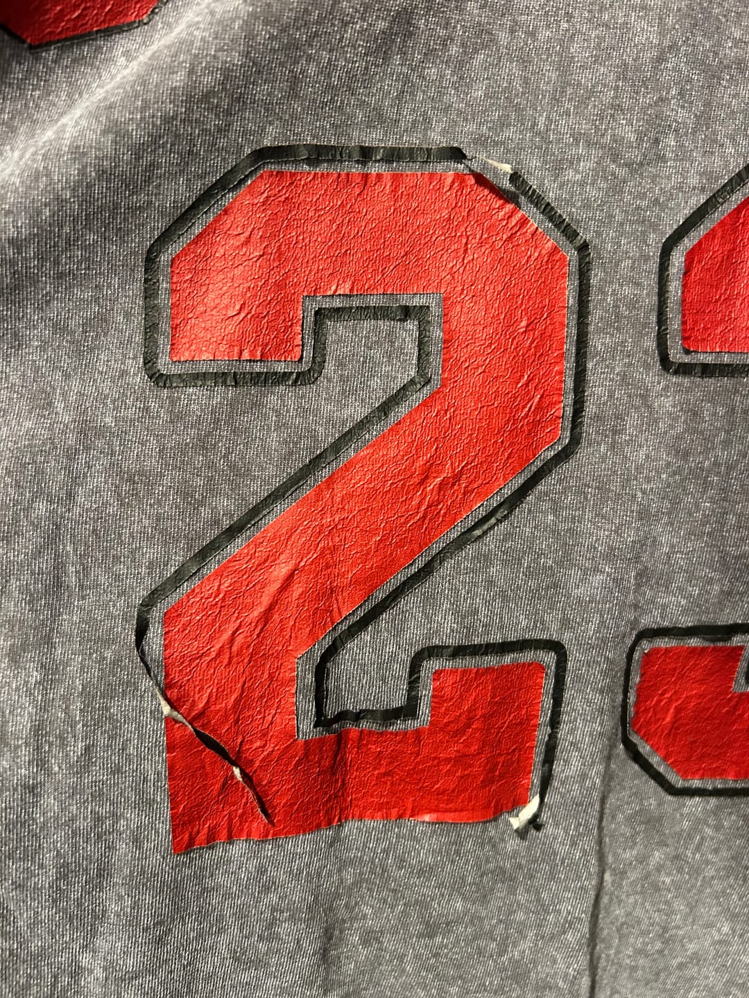 Customer photo review of Custom Sports Number Vintage Washed T-shirt – Personalized Team Jersey Style Tee