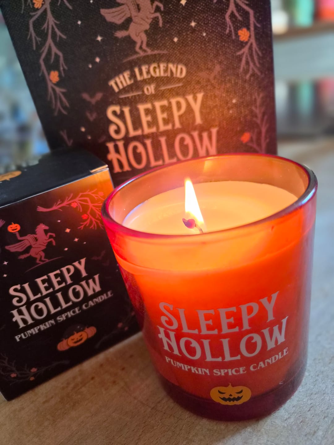 Customer photo review of Sleepy Hallow Duftkerze – Cozy Kerze im Glas mit Kürbisgewürz Geruch