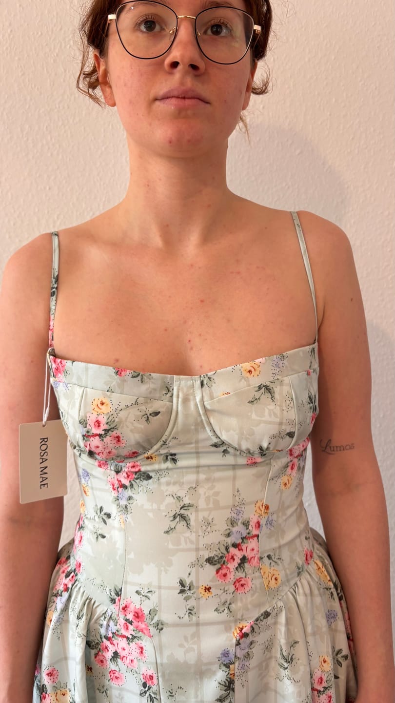 Customer photo review of Odette Corset Style Strappy Midi Dress