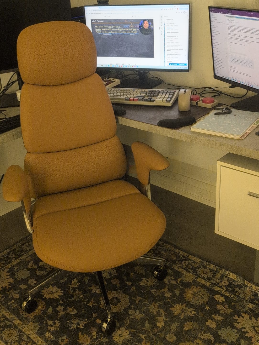 Customer photo review of Omidi Nyla Leather Chair with Easy Adjustment