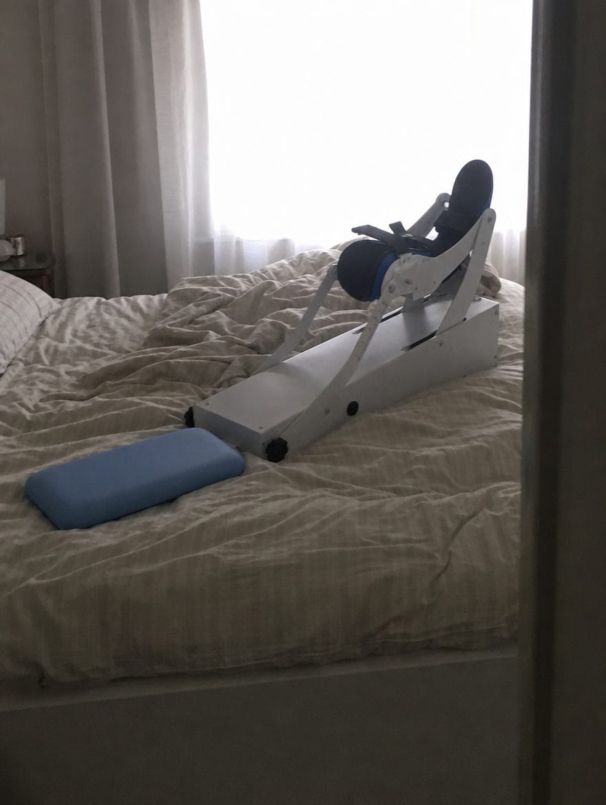 Customer photo review of Holtrow Glide™ — Powered Knee Motion Machine