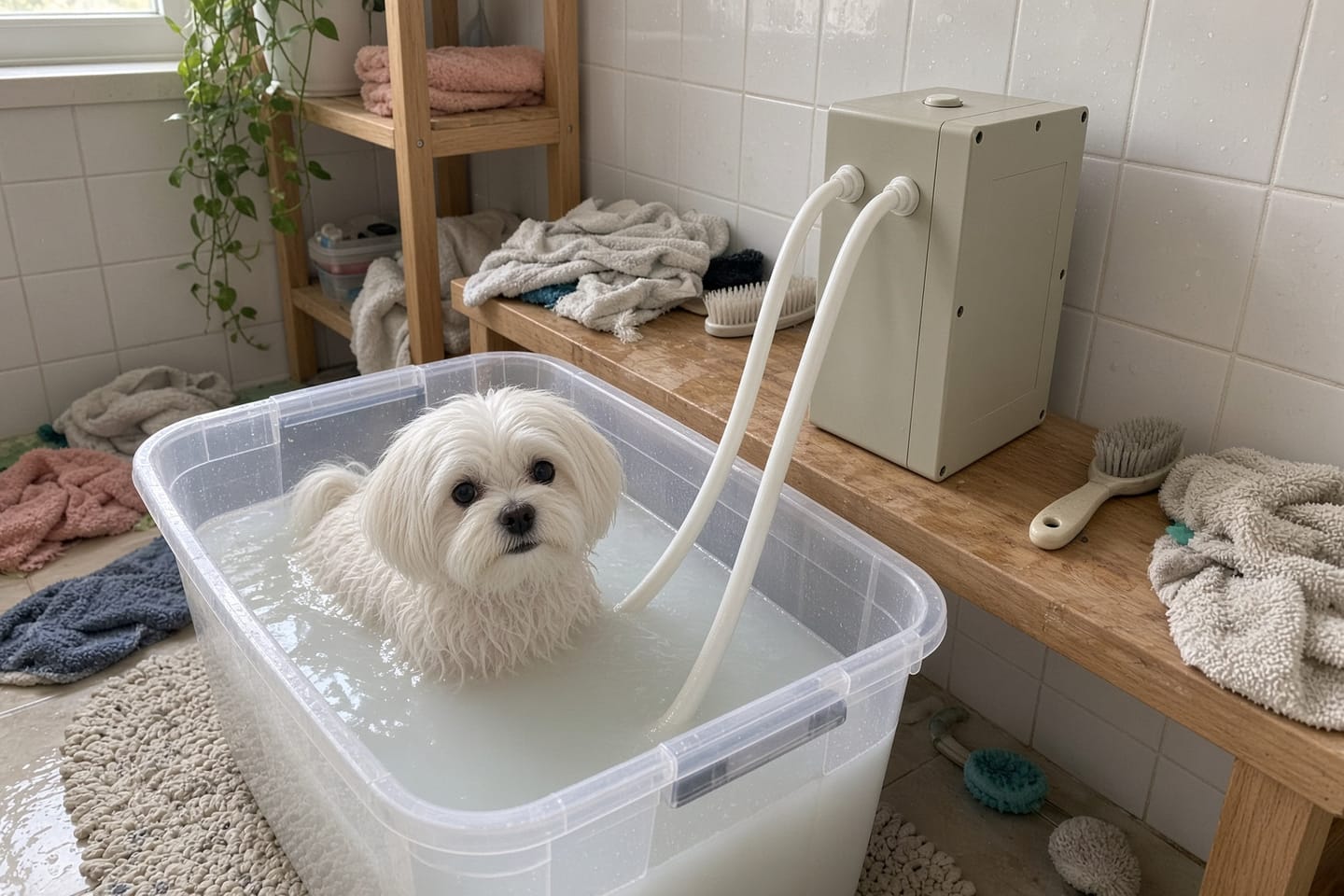 Customer photo review of Kiba Cloud Microbubble Bath System