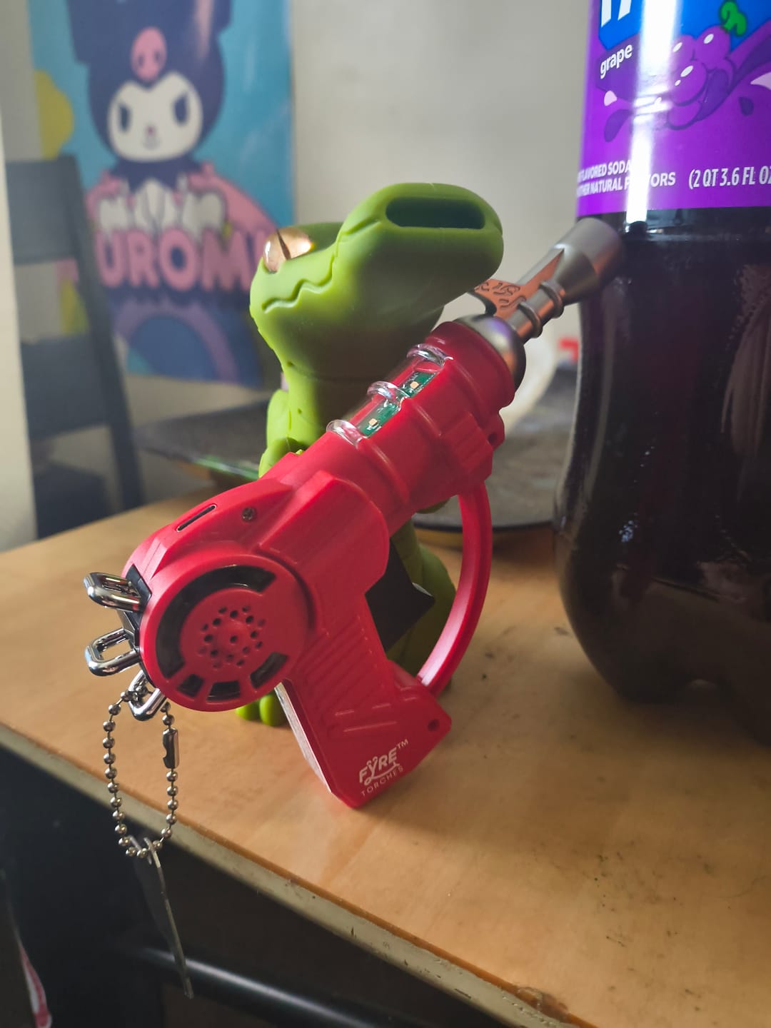 Customer photo review of Refillable Raygun Mini Kitchen Torch With Lights + Sound