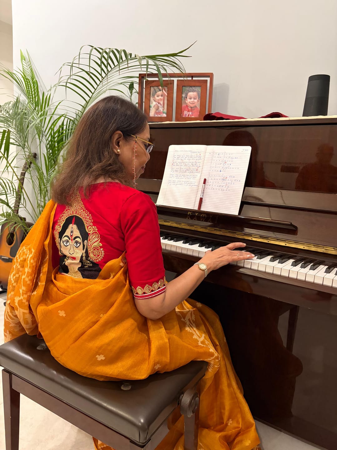Customer photo review of Ashtami Aradhya Designer Blouse