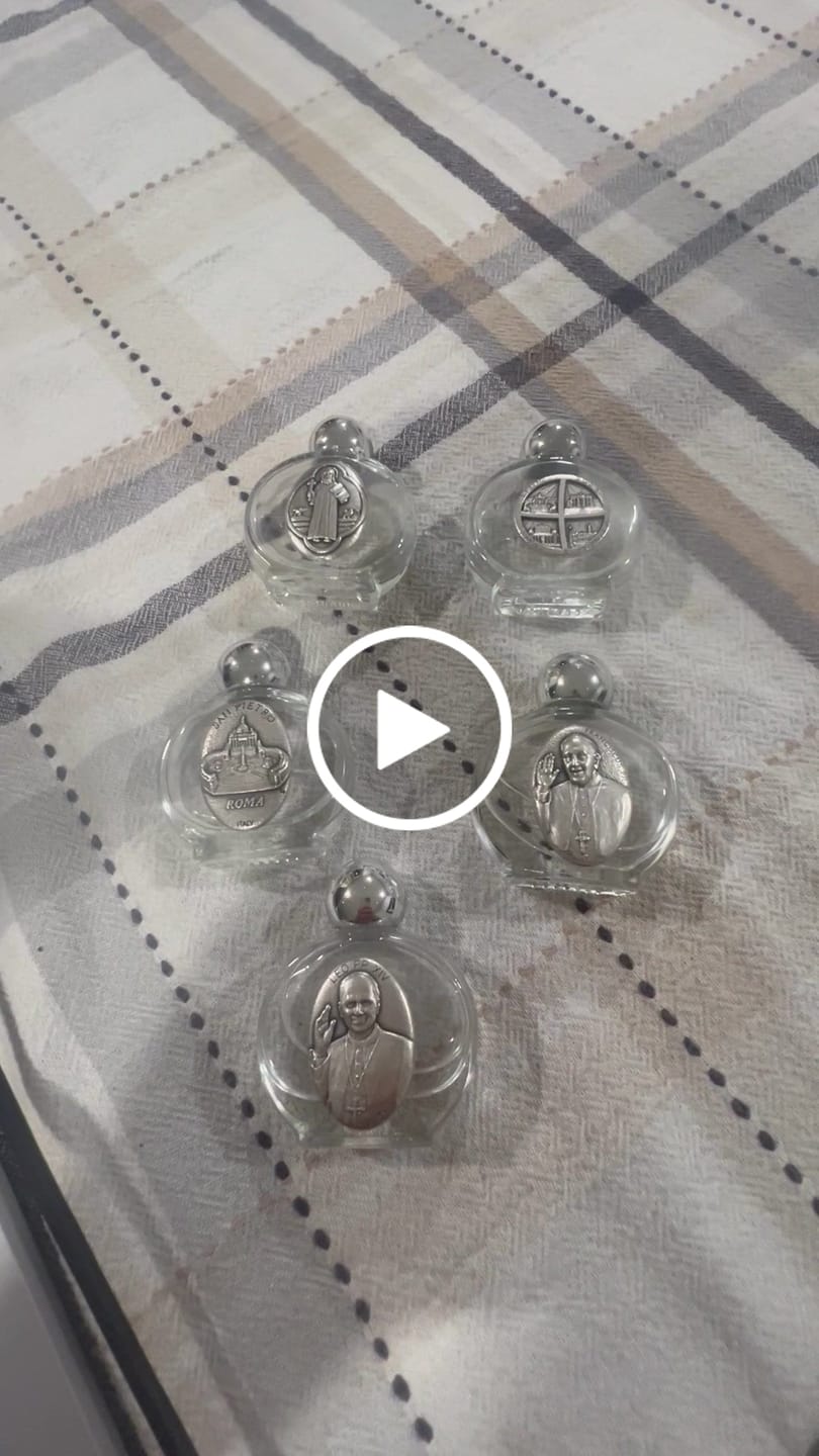 Customer video review of Blessed Holy water from the Vatican. Blessed by Pope