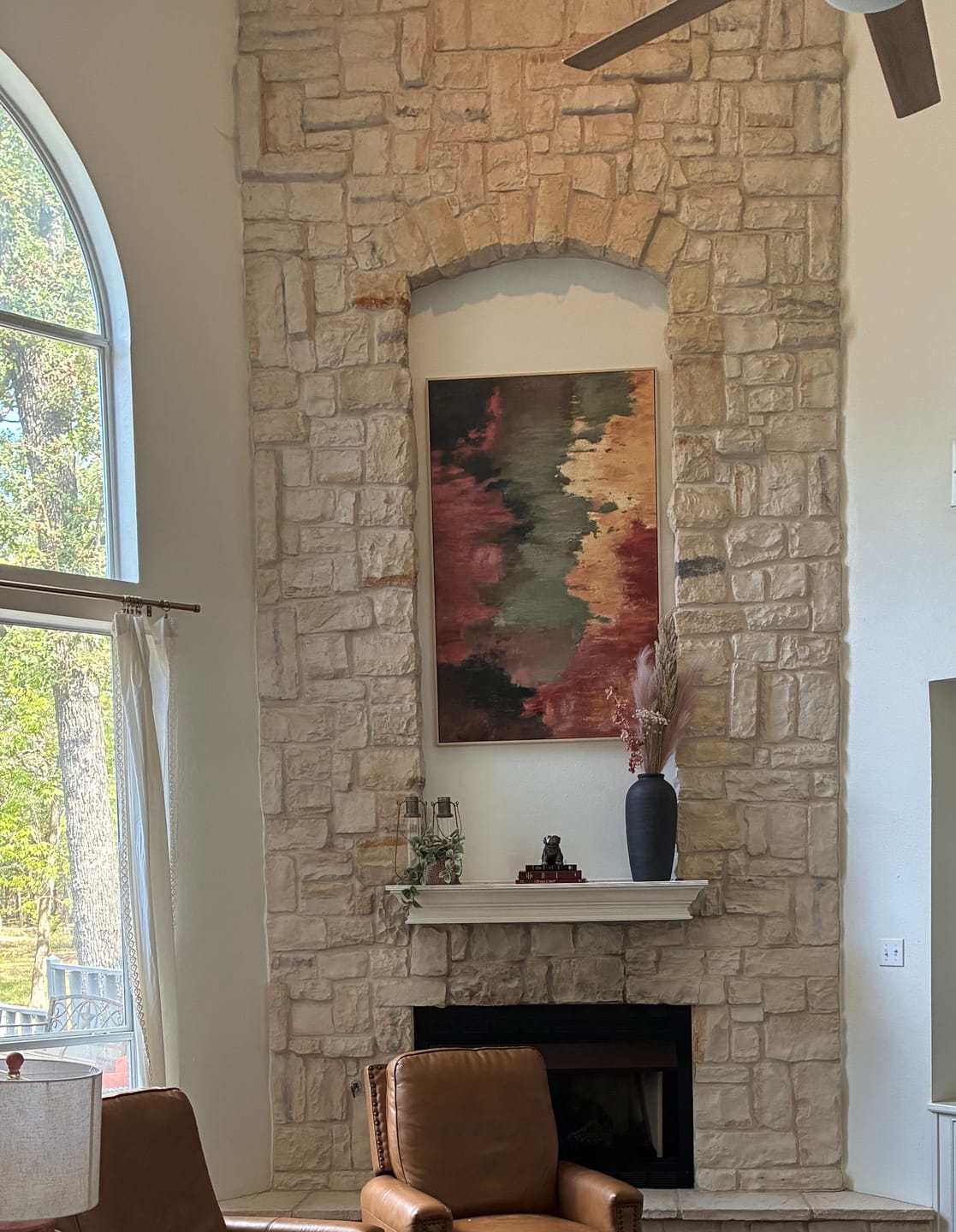 Customer photo review of Abstract Canvas Wall Art #AP307