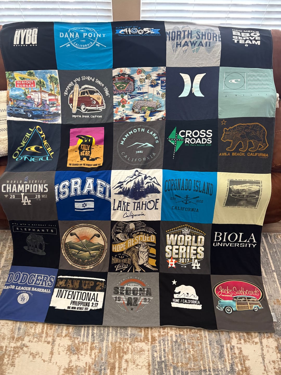 Customer photo review of Project Repat T-Shirt Quilt