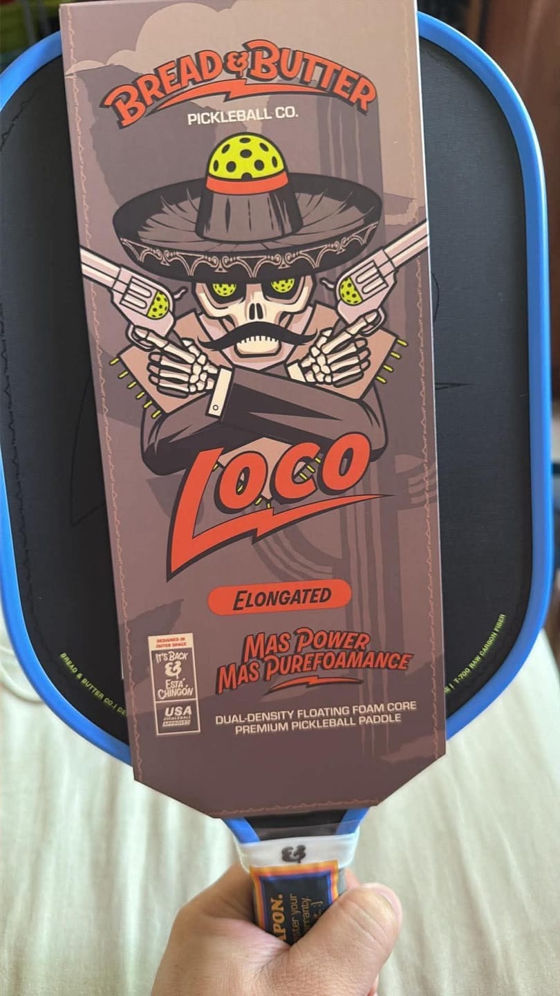 Customer photo review of The Loco 16mm Pickleball Paddle Elongated