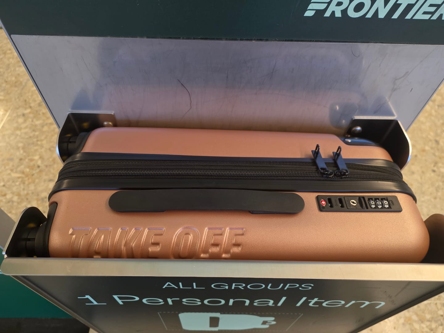 Customer photo review of Personal Item Suitcase 2.0 - EXPANDABLE