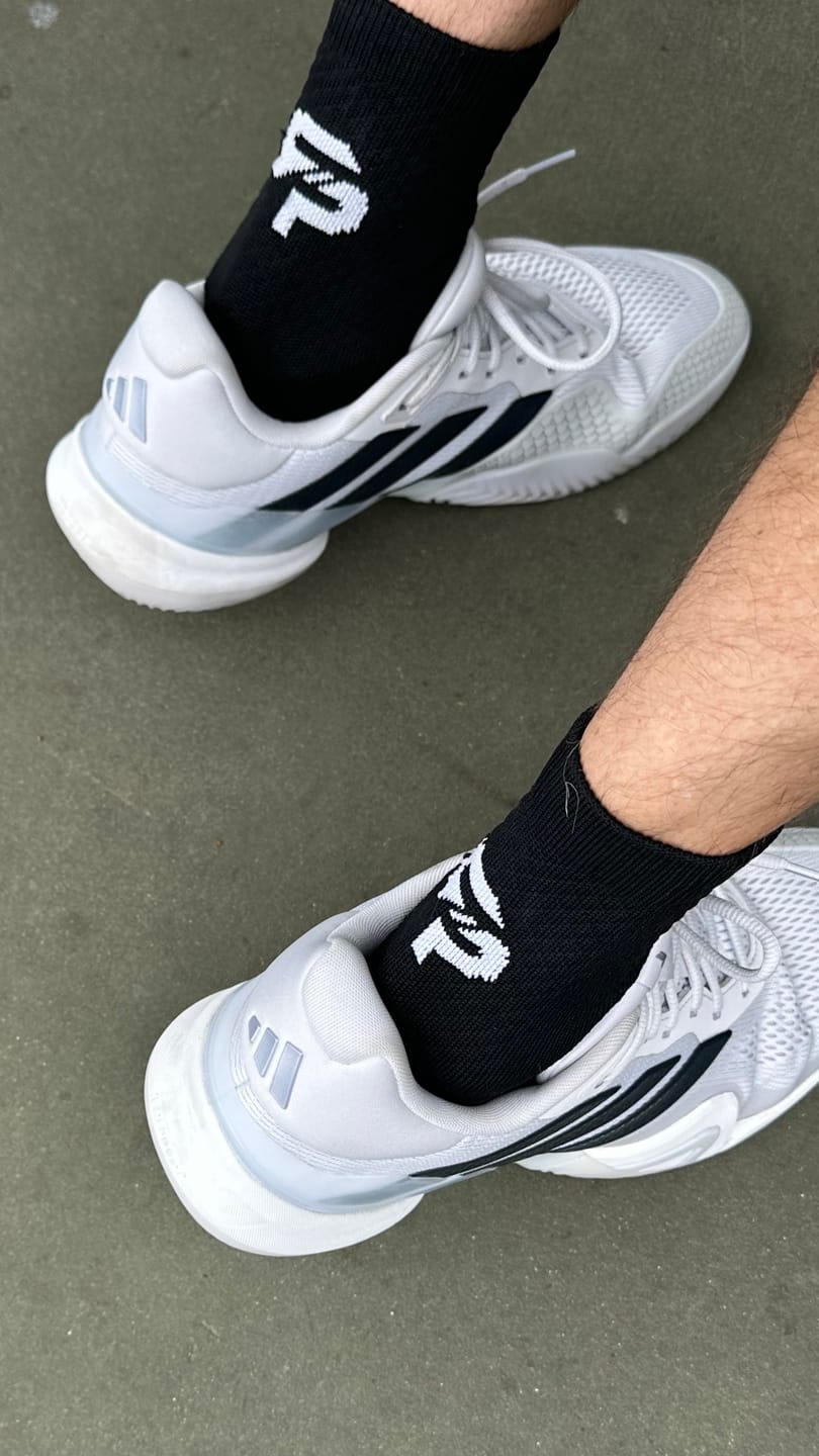 Customer photo review of Crew Anti-Slip Tennis Socks