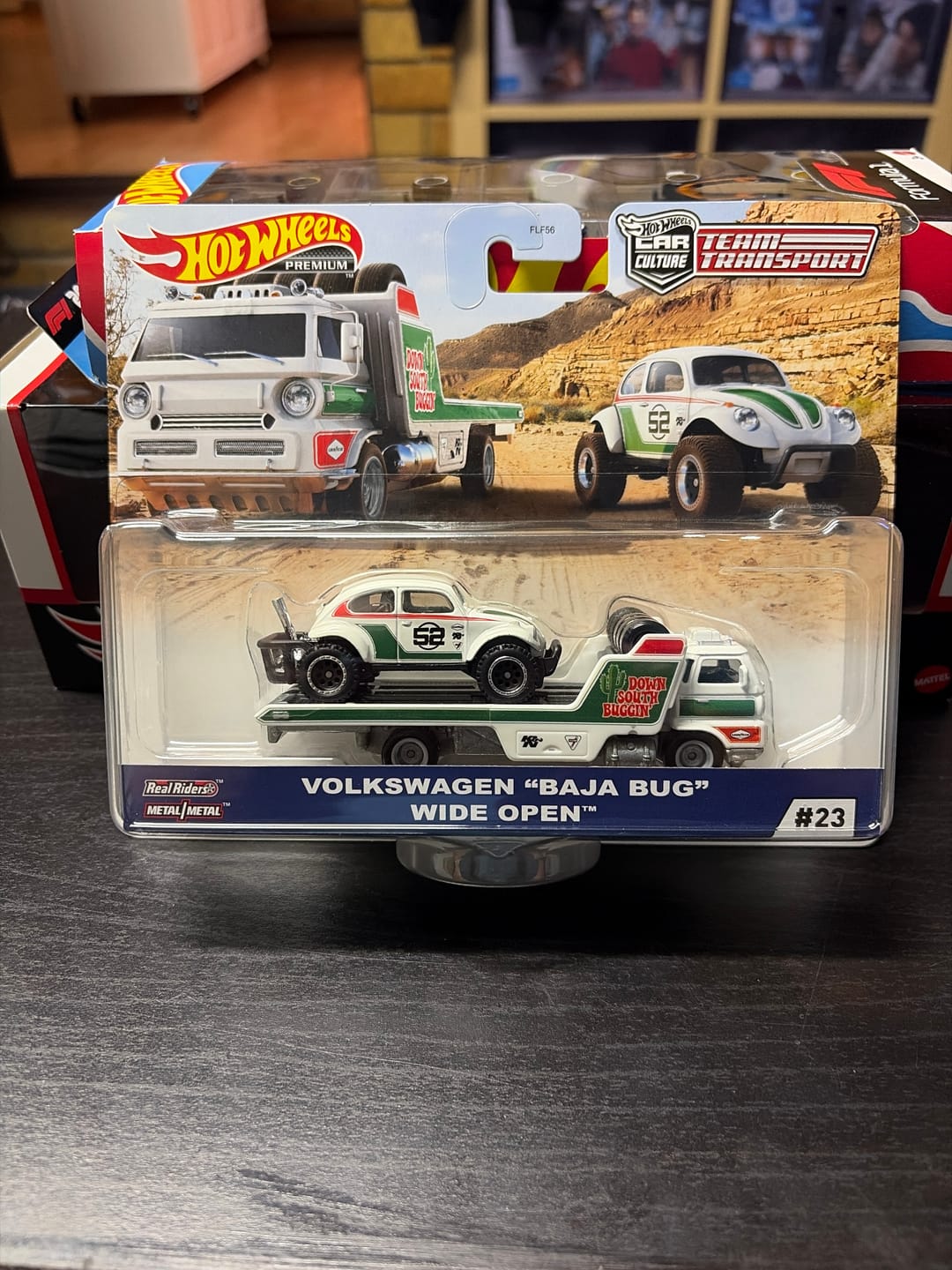 Customer photo review of Hot Wheels Premium 1:64 Team Transport Volkswagen Baja Bug Wide Open
