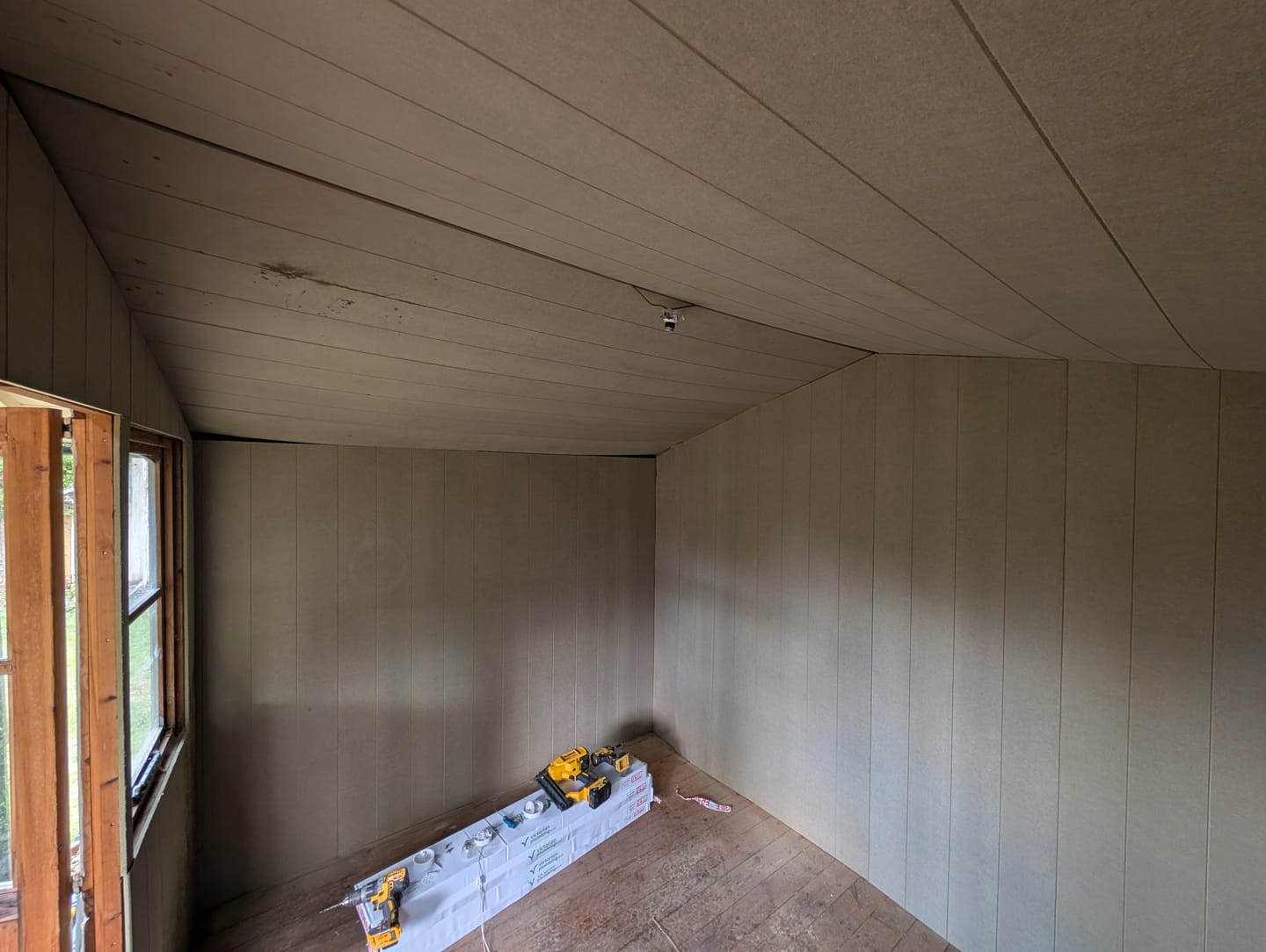 Customer photo review of Wide Tongue & Groove Wall Panels