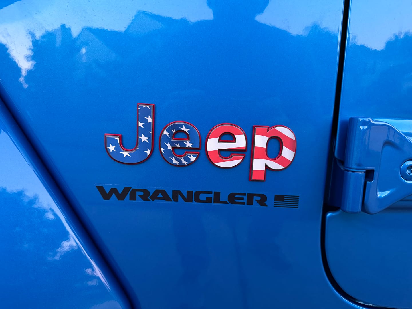 Customer photo review of JEEP Wrangler Emblem Overlay Decal Set | Fits JL, JK, TJ & YJ