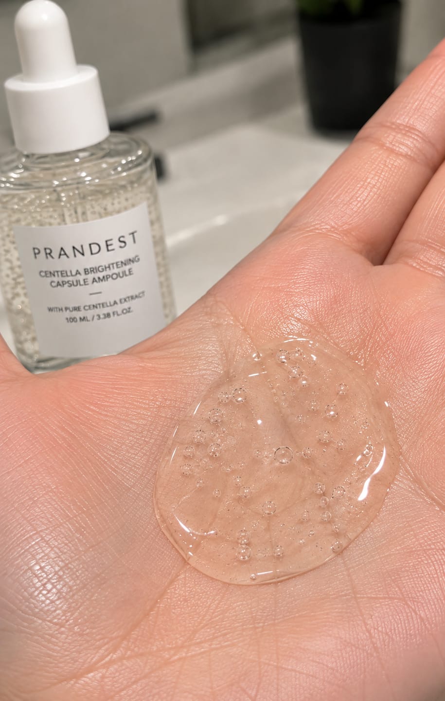 Customer photo review of Prandest Tone Brightening Capsule Ampoule
