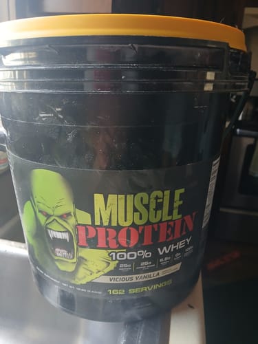 Customer photo review of Whey Protein Powder Bucket