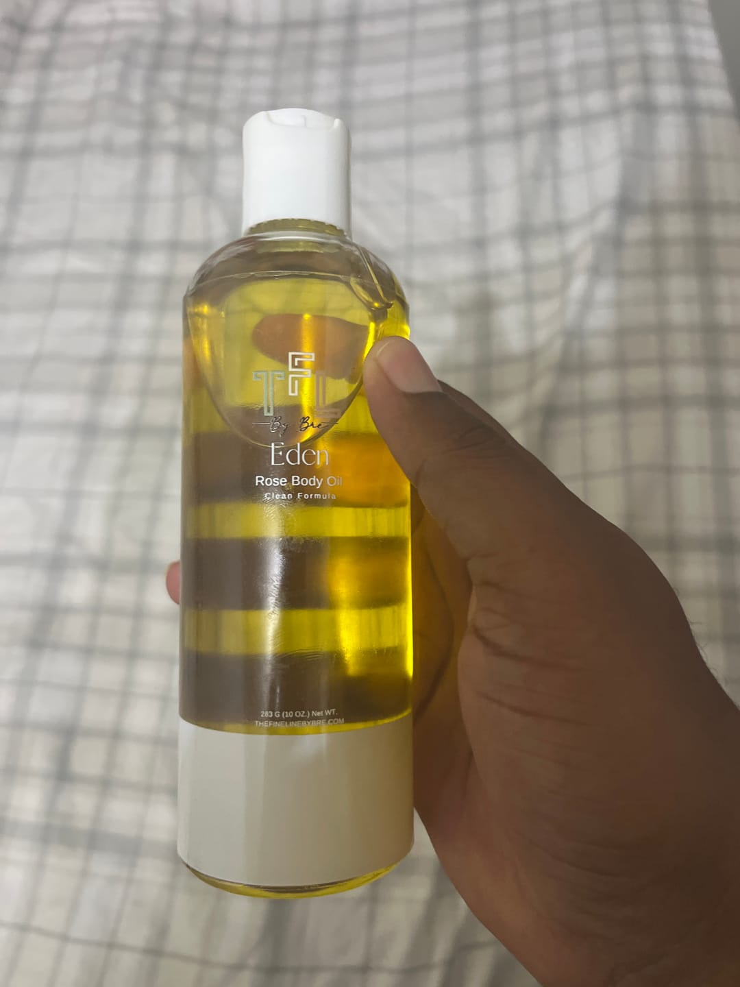 Customer photo review of Eden: Rose Body Oil