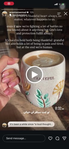 Customer video review of Thankful Mug