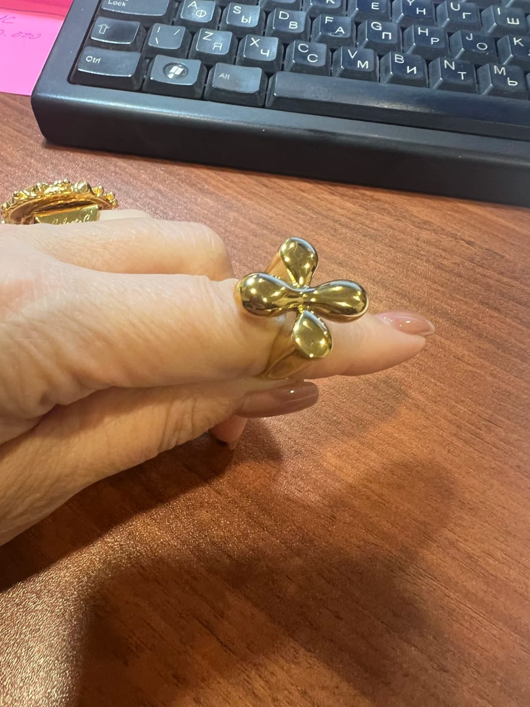Customer photo review of Amelia’s Orbit Ring