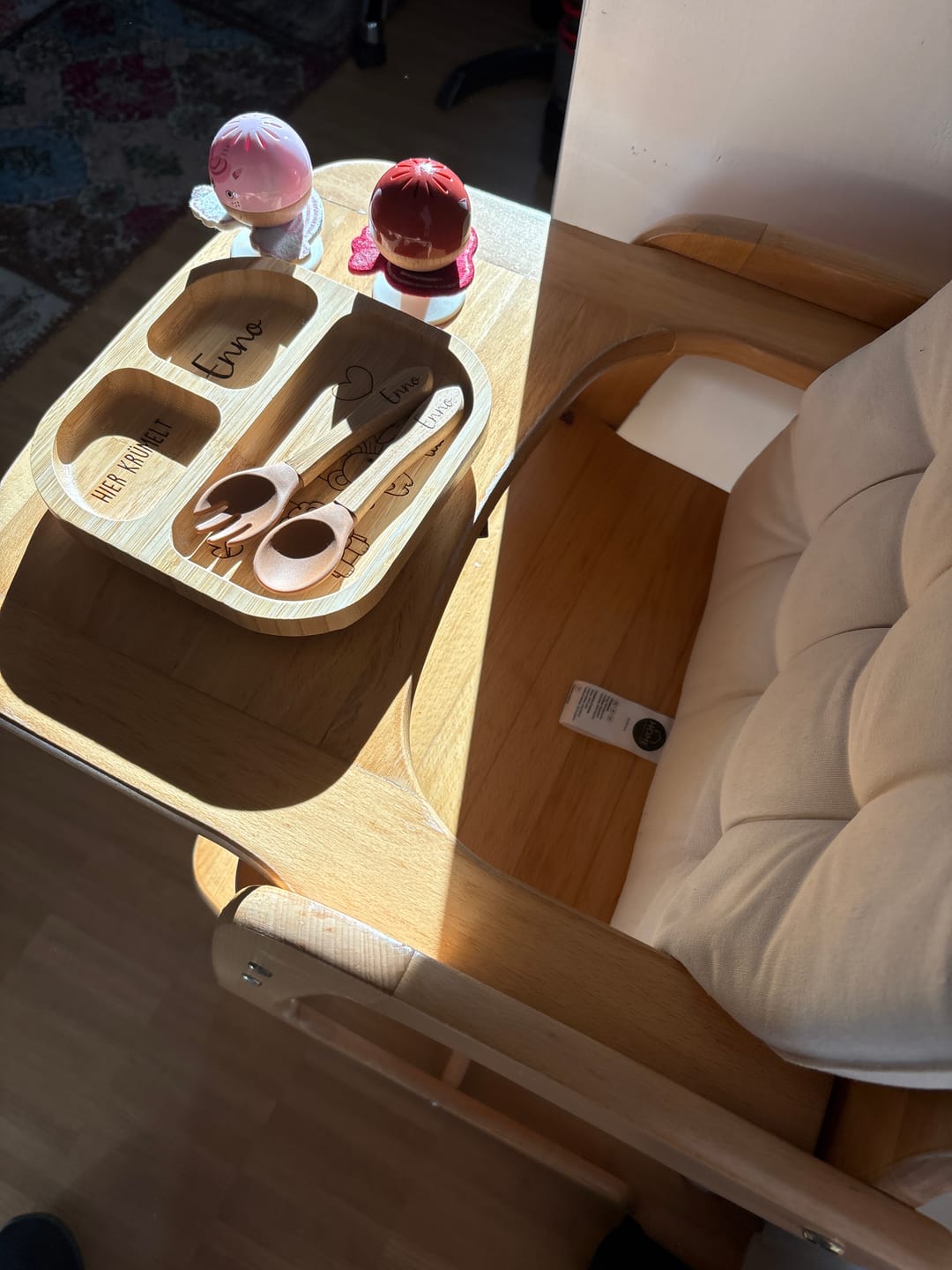 Customer photo review of Kinderteller mit Saugnapf personalisiert mit Namen - Waldtiere