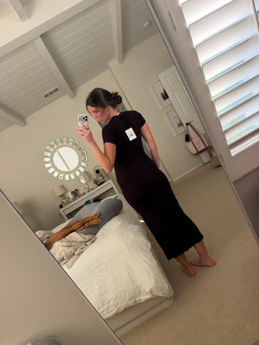 Customer photo review of Formentera Maxi Dress (Chocolate)
